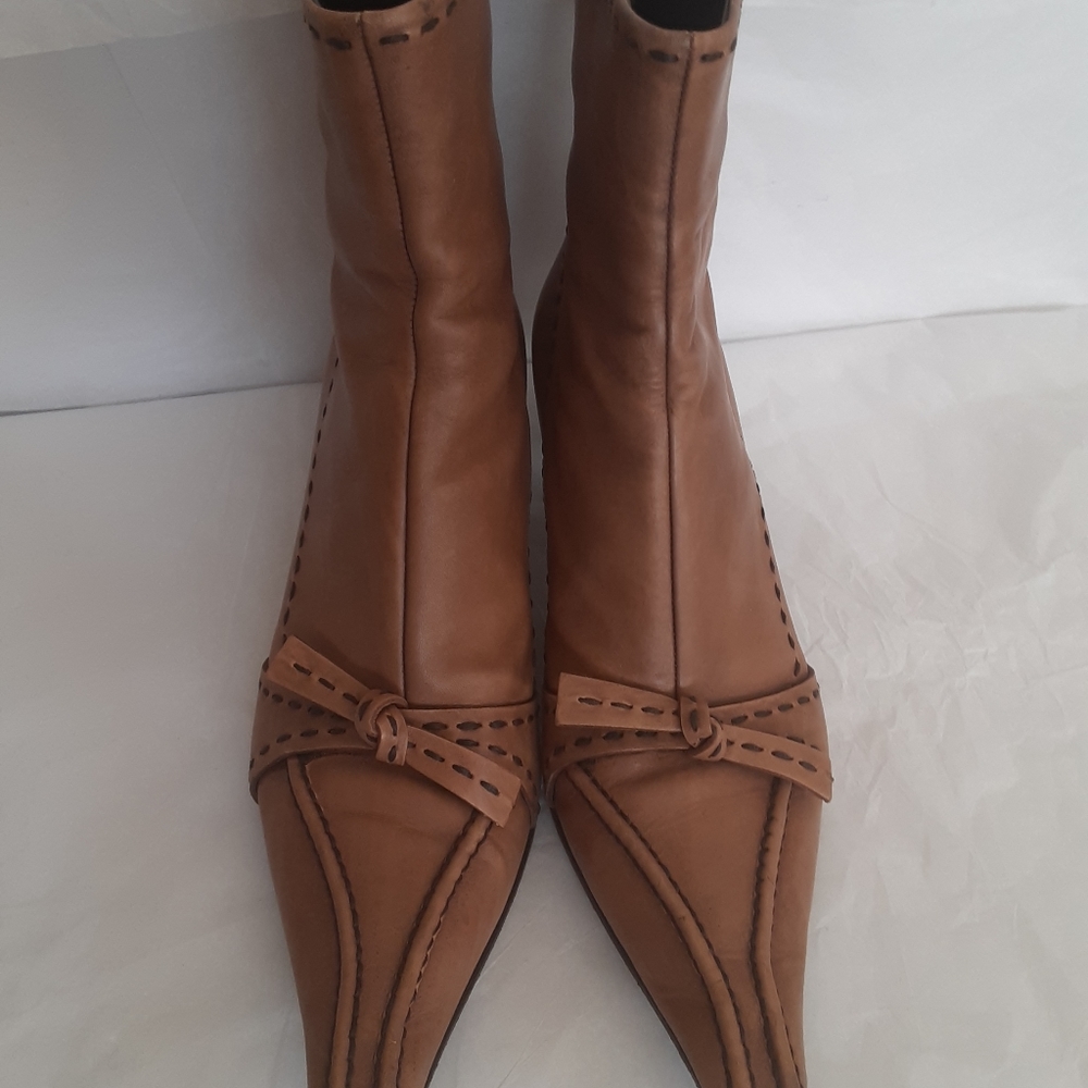 Prada milano bow womens boots sz 36 leather - Picture 2 of 14